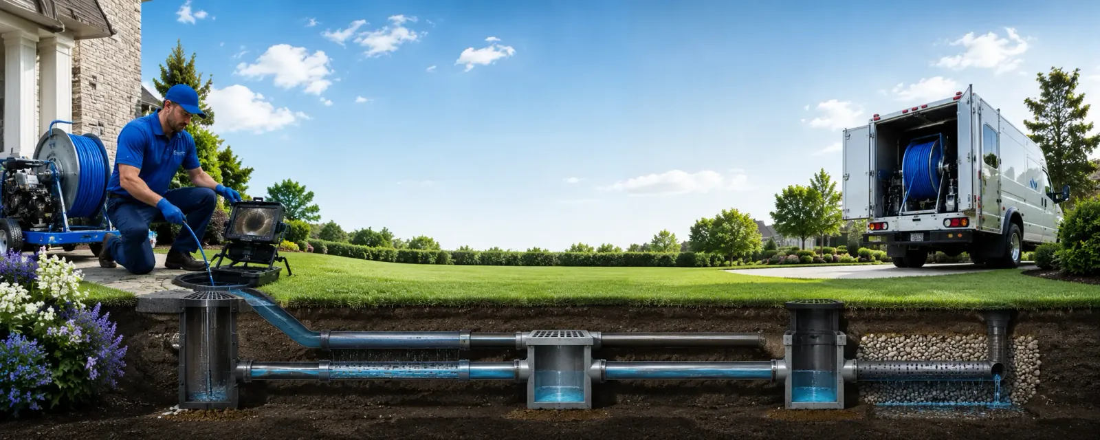 Outdoor drain cleaning information for Baileyville, IL